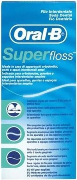 Oral B Oral-B Superfloss - 50 Stuks - Flosdraad -Lichaamsverzorging Winkel 511x1200
