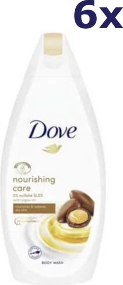 Dove Nourishing Care Douchegel - Triple Moisture Serum - 6 X 450 Ml -Lichaamsverzorging Winkel 518x1200
