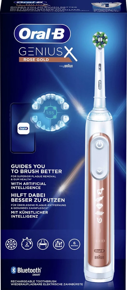 Oral B Oral-B Genius X Elektrische Tandenborstel Rosegold 12 Oral B Oral-B Genius X Elektrische Tandenborstel Rosegold - Afbeelding 10