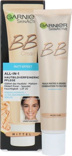 Garnier Skin Active Matte BB Cream - Medium (Duitse Versie)