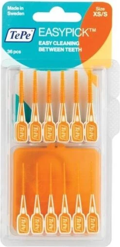 3x TePe EasyPick Maat XS/ S 60 Stuks -Lichaamsverzorging Winkel 583x1200
