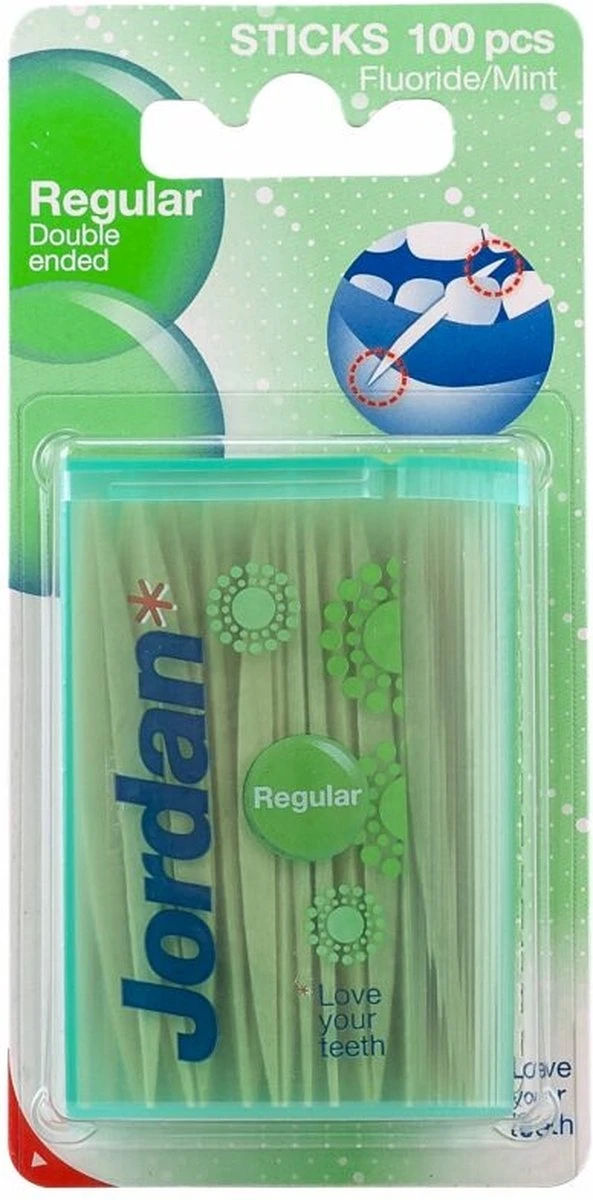 Jordan Tandenstokers - Regular - 100 Stuks 4 Jordan Tandenstokers - Regular - 100 Stuks - Afbeelding 2