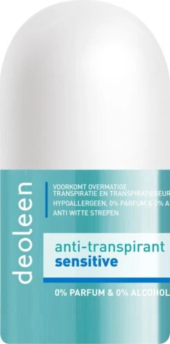 Deoleen Anti-transpirant - Roller Sensitive - Deodorant - 50 Ml -Lichaamsverzorging Winkel 594x1200 2