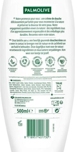 Palmolive® Palmolive Naturals Olijf Douchegel - 4 X 500ml - Douchegel Voordeelverpakking -Lichaamsverzorging Winkel 597x1200 1
