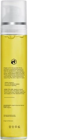 *ACTIE* MONTE - 100% Pure Arganolie - 100 ML - Unieke Fles - 100% Biologisch - Huidolie En Haarolie - Voor Haar, Huid En Gezicht - Hydraterend, Voedend En Herstellend - Rijk Aan Vitamine E, Essentiële Vetzuren, Antioxidanten En Mineralen - Argan Oil -Lichaamsverzorging Winkel 618x1200