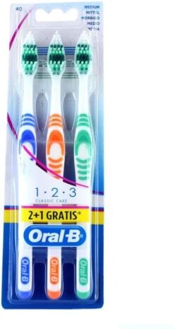 Oral B Oral-B Tandenborstel 1-2-3 Multipak 3 Stuks -Lichaamsverzorging Winkel 638x1200 2