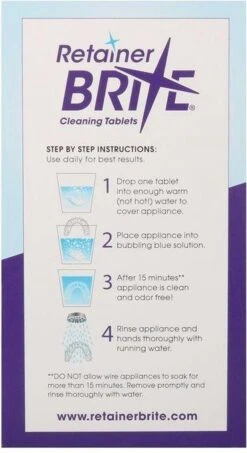 Retainer Brite Reinigingstabletten - 96 Stuks -Lichaamsverzorging Winkel 655x1200 4