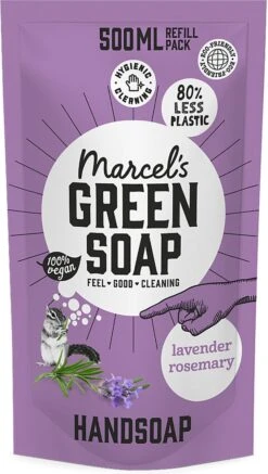 Marcel's Green Soap Handzeep Navulling Lavendel & Rosemarijn - 500 Ml -Lichaamsverzorging Winkel 679x1200 1