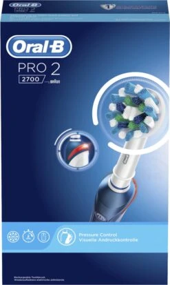 Oral B Oral-B Pro 2 2700 CrossAction - Elektrische Tandenborstel - Blauw, Wit -Lichaamsverzorging Winkel 717x1200 2