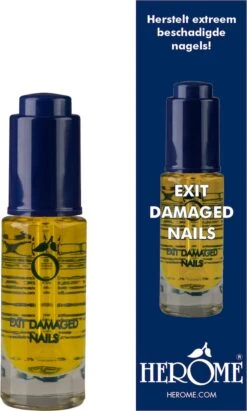 Herome Exit Damaged Nails Nagelolie – Amandelolie Met Vitamines En Mineralen Verbetert En Herstelt De Nagels - 7 Ml. -Lichaamsverzorging Winkel 721x1200