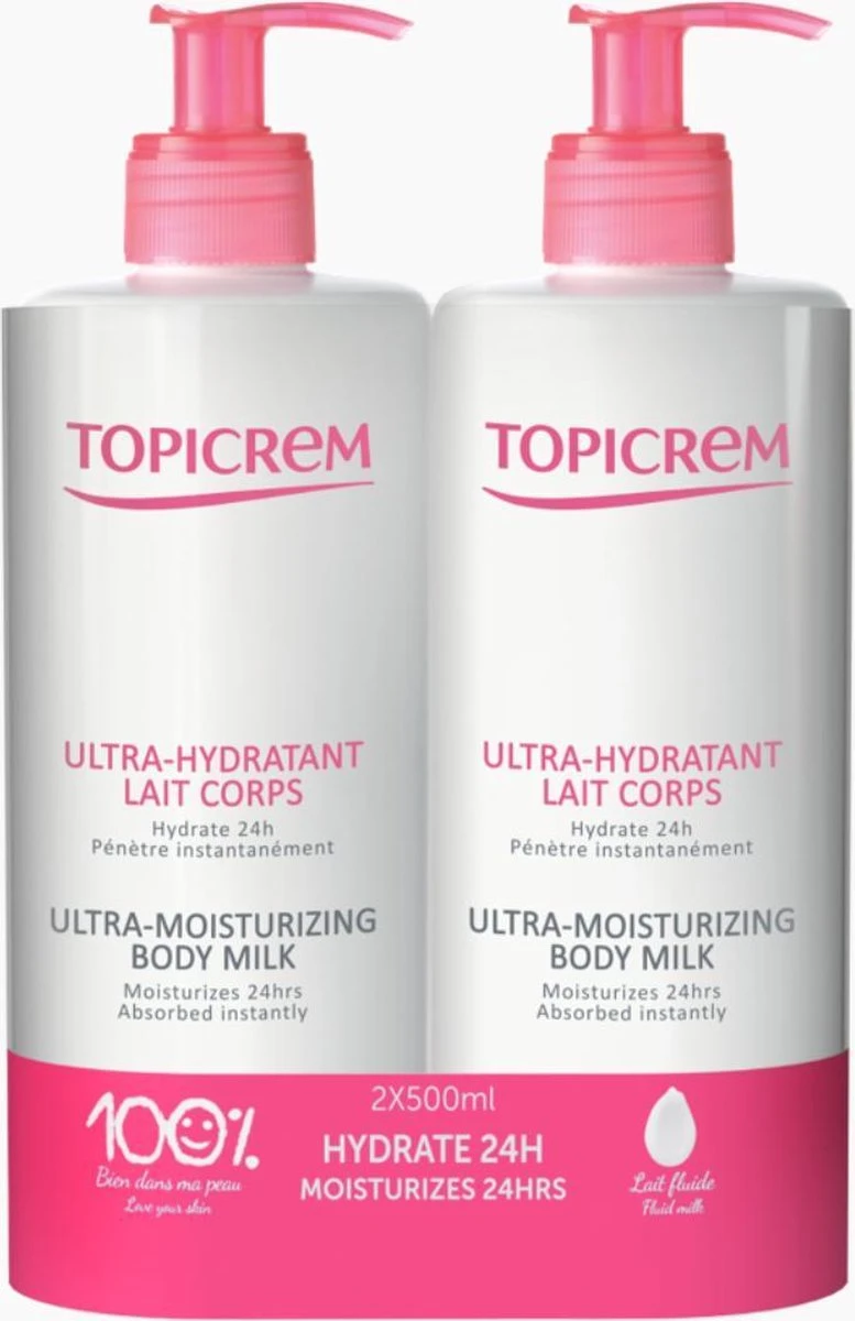 Topicrem Ultra-Moisturizing Body Milk 2x500ml 8 Topicrem Ultra-Moisturizing Body Milk 2x500ml - Afbeelding 6