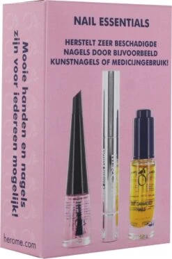 Herome 3 In 1 Manicure Nagelverzorging Set – Beschadigde Nagels – Nagelriemolie, Nagelriemcrème En Nagelverharder -Lichaamsverzorging Winkel 795x1200