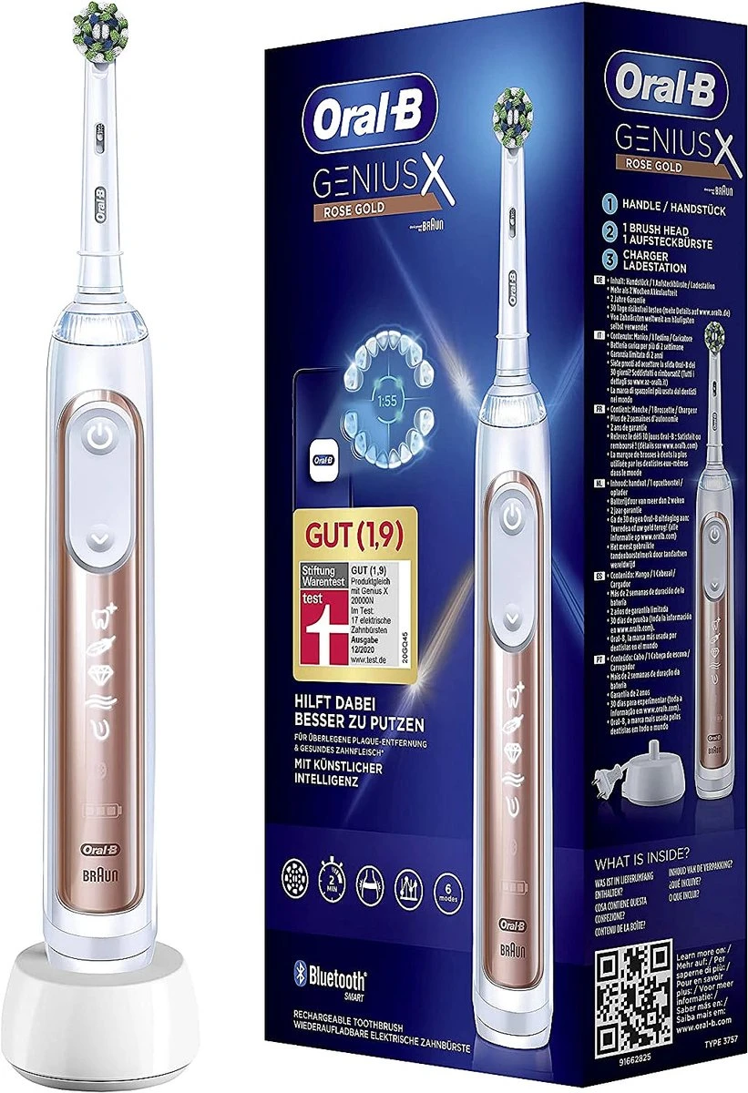 Oral B Oral-B Genius X Elektrische Tandenborstel Rosegold 3 Oral B Oral-B Genius X Elektrische Tandenborstel Rosegold