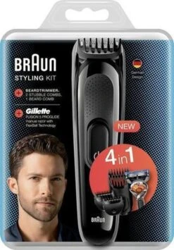 Braun - SK3000 4-in-1 Styling Kit Baard- En Haartrimmer -Lichaamsverzorging Winkel 836x1200