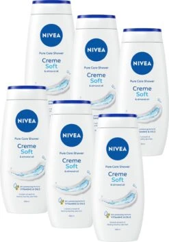 NIVEA Crème Soft - 6 X 250 Ml - Voordeelverpakking - Douchecrème