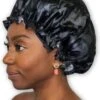 Merkloos GROTE Douchemuts / Shower Cap / Douchekapje / Douche Cap Voor Vol Haar / Krullen / Afro - Zwart -Lichaamsverzorging Winkel 868x1200