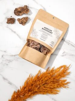 Nature's Blend African Black Soap - Zeep Puur - Biologisch - 100 Gram -Lichaamsverzorging Winkel 887x1200