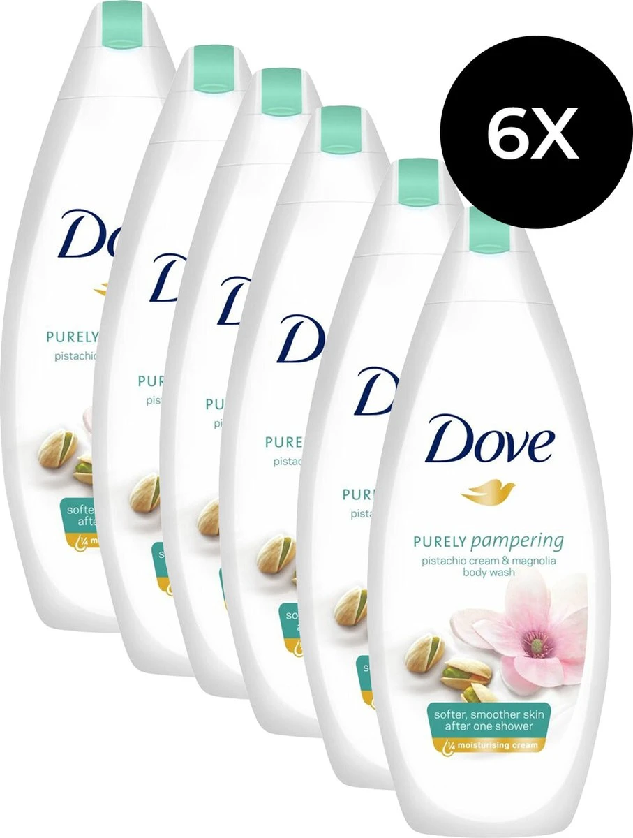 Dove Pistache & Magnolia Douchegel - 6 X 250ml - Voordeelverpakking 3 Dove Pistache & Magnolia Douchegel - 6 X 250ml - Voordeelverpakking