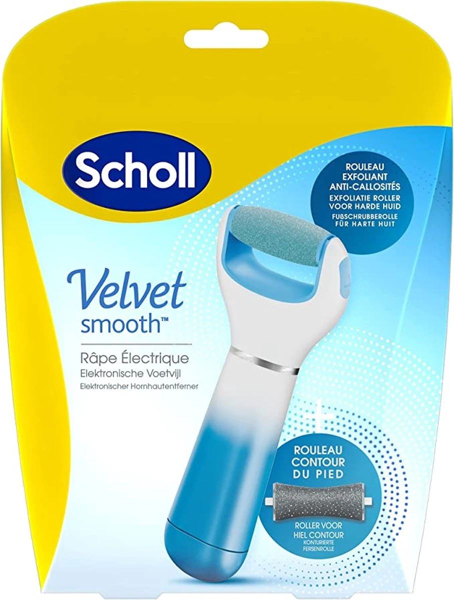 Scholl Velvet Smooth - Elektrische Eeltvijl - Blauw - 1 Stuk 3 Scholl Velvet Smooth - Elektrische Eeltvijl - Blauw - 1 Stuk