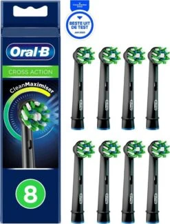 Oral B Oral-B CrossAction - Met CleanMaximiser-technologie - Opzetborstels - Zwart - 8 Stuks -Lichaamsverzorging Winkel 913x1200 2