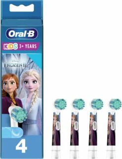 Oral B ORAL-B 80352086 - Disney Frozen 2 Vervangende Opzetborstels - Voor Oral-B Elektrische Tandenborstel Voor Kinderen - Set Van 4