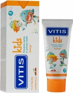 Vitis Kids - Tandpasta & Gel - 2+ Jaar - 50ml - Kersen Smaak -Lichaamsverzorging Winkel 945x1200 1