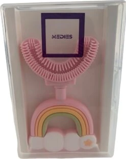 Medies - 360° U-vormige Kindertandenborstel Regenboog Roze | Baby Tandenborstel | Kindertandenborstel | Peuter Tandenborstel | U-vorm - Siliconen - Bpa Free - 2 Tot 7 Jaar -Lichaamsverzorging Winkel 950x1200 4