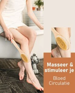 Fesio Lichaamsborstel Met Lange Steel - Dubbelzijdig - Dry Brushing Rugborstel/Badborstel/Doucheborstel/Huidborstel - 43 Cm -Lichaamsverzorging Winkel 960x1200 13