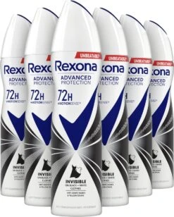 Rexona Women Invisible Diamond Deodorant - 6 X 150 Ml - Voordeelverpakking