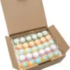 Bruisballen - 30 Stuks - 5 Verschillende Geuren - Voor In Bad - Etherische Oliën - Aromatherapie - Badballen - Badparels -Lichaamsverzorging Winkel 987x1200