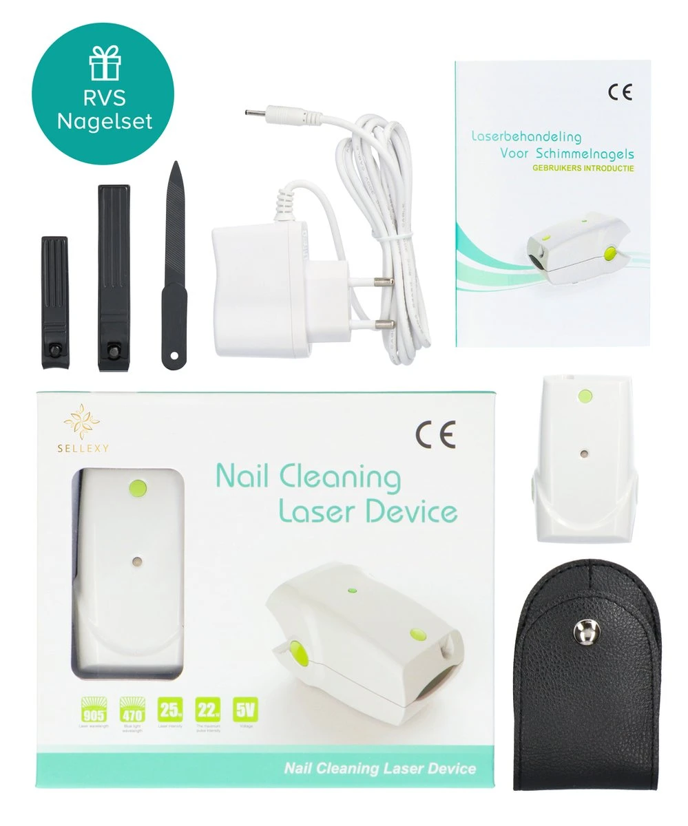 Anti Schimmelnagel Zelf-laserapparaat Incl. Pedicure Set 11 Anti Schimmelnagel Zelf-laserapparaat Incl. Pedicure Set - Afbeelding 9